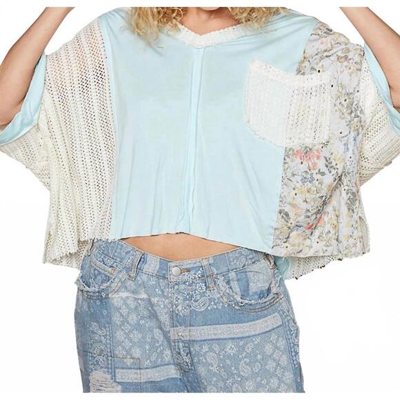 POL Tops - NEW POL v neck top in baby blue